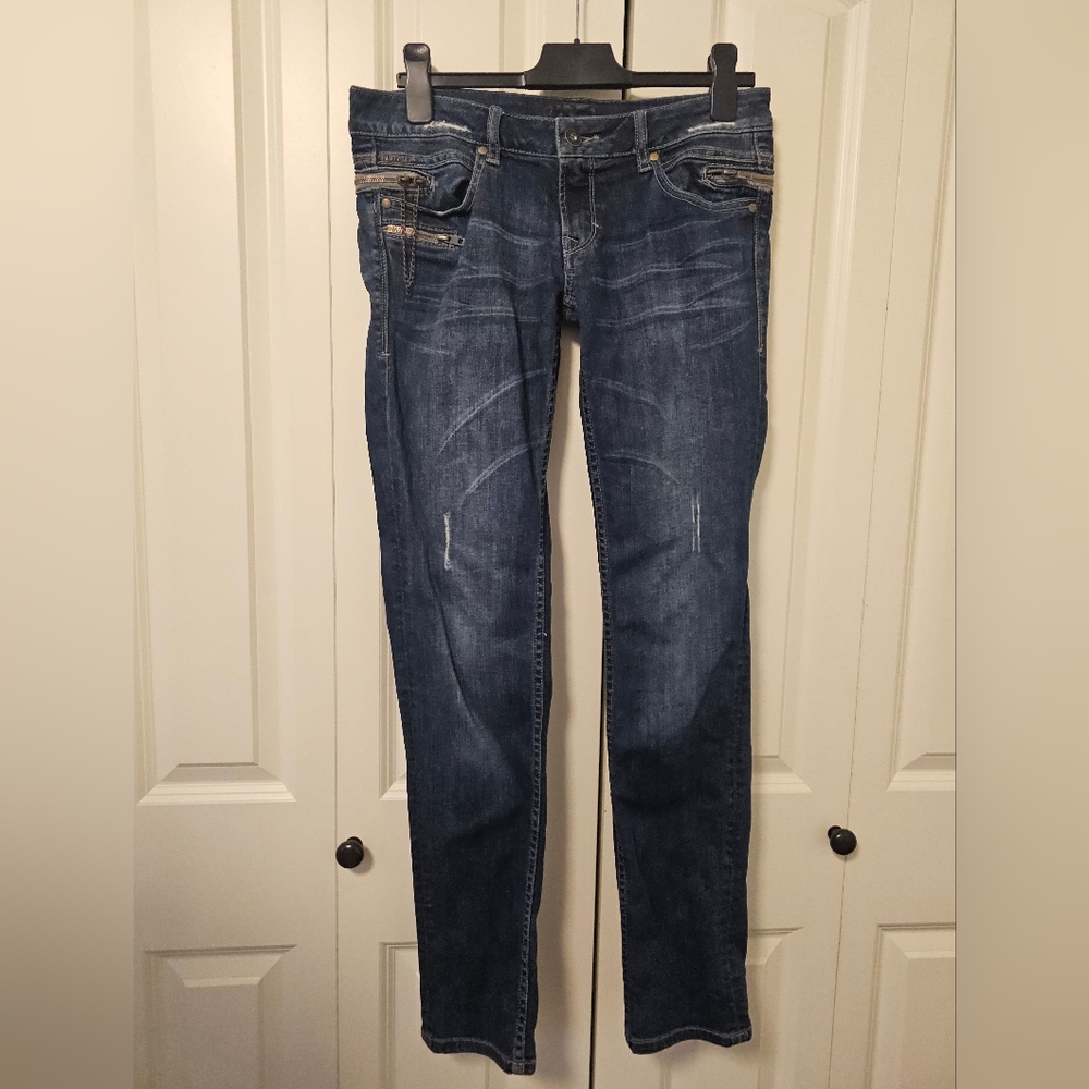 Buffalo David Bitton Women's Skinny Jeans - Dark Blue Stanza Low Rise SZ 29